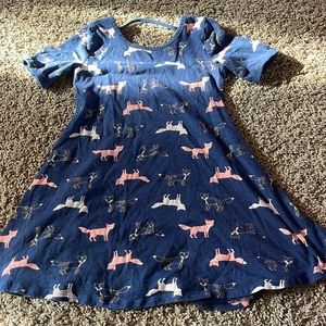 Fox Twirl Dress Girl size 5